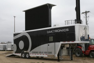 Daktronics mobile LED display trailer