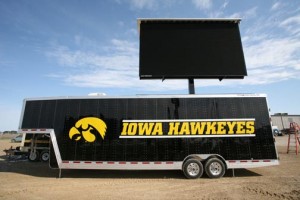 University of Iowa mobile screen trailer