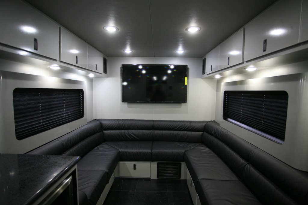 Lounge in Featherlite office trailer