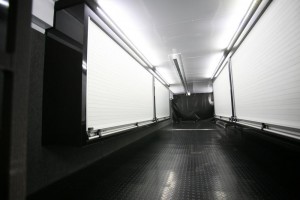 Upper deck of Tony Stewart race transporter