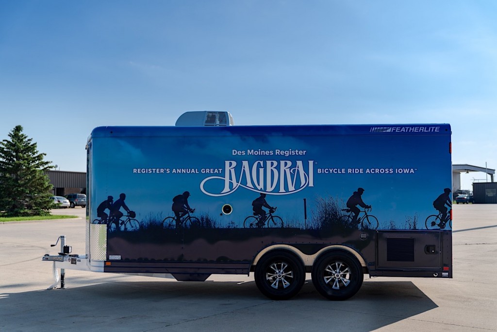 RAGBRAI vending trailer exterior