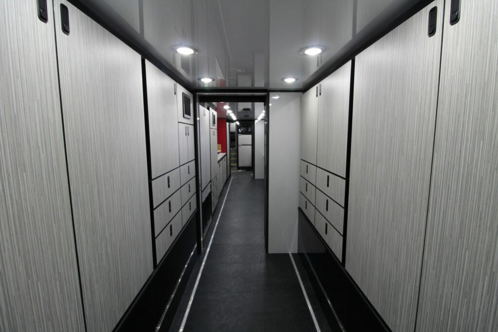 Interior of mobile ticket office