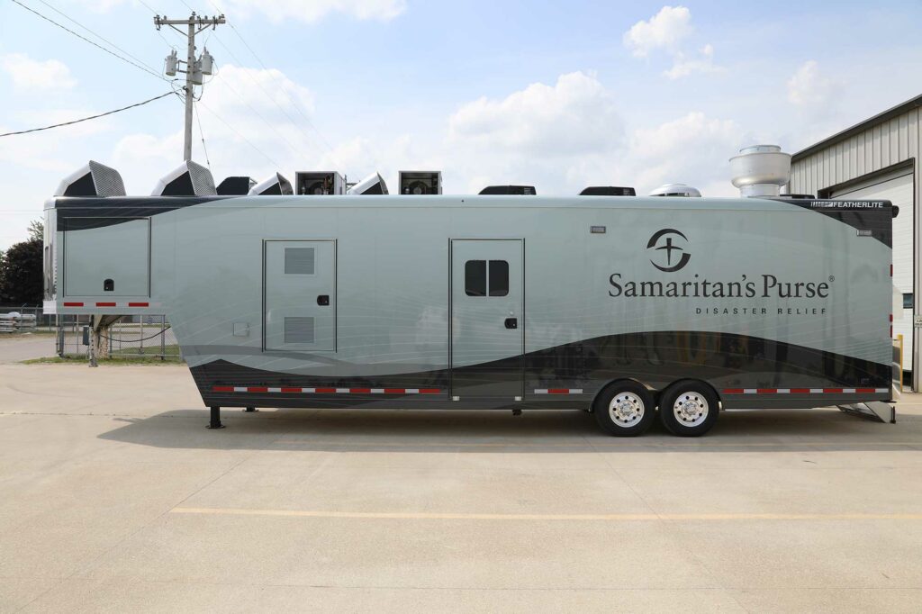 Samaritan's Purse kitchen trailer