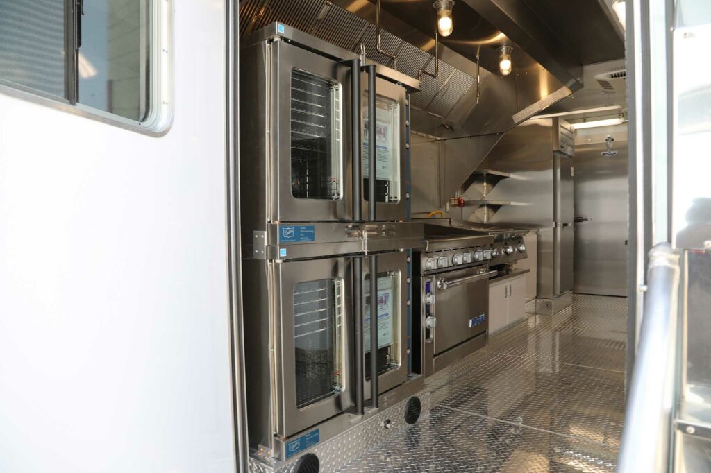 Samaritan's Purse kitchen trailer interior