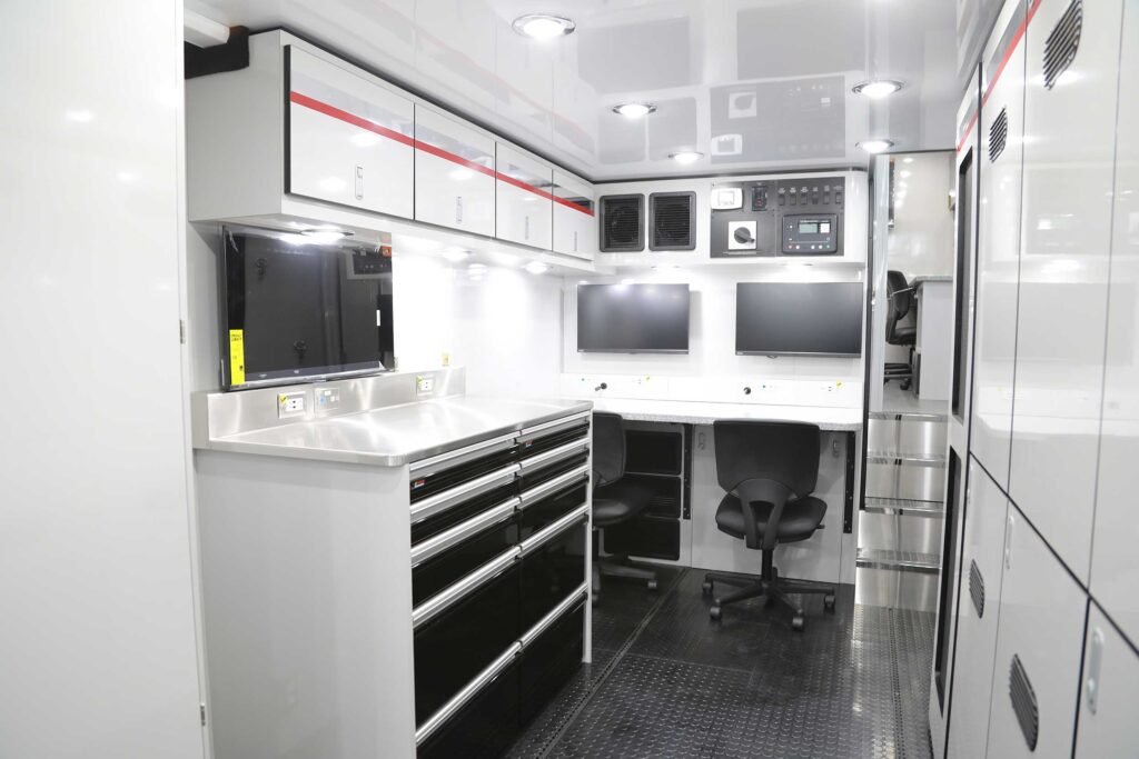 RCR race transporter work area