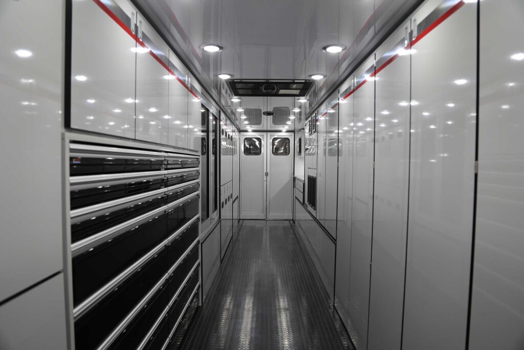 RCR race transporter work area