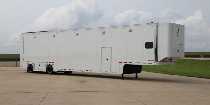 Car hauler curbside front exterior